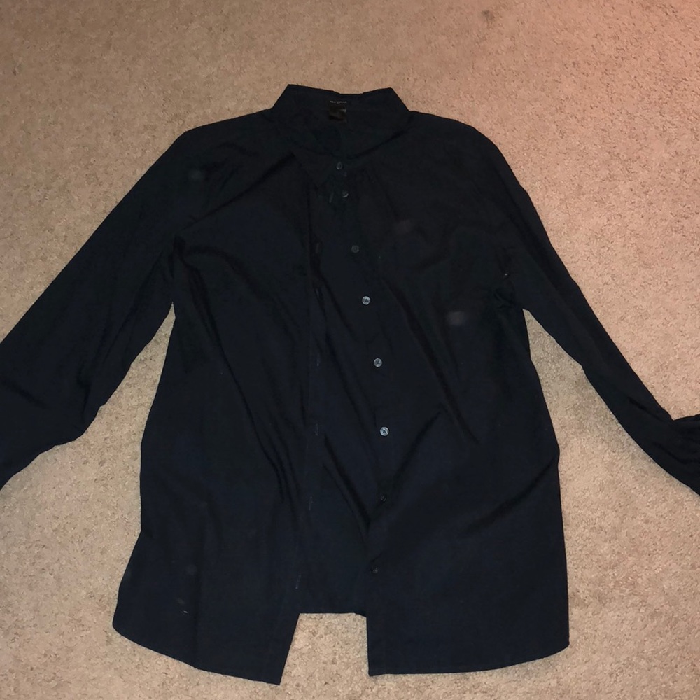 Navy blue Ann Taylor button down